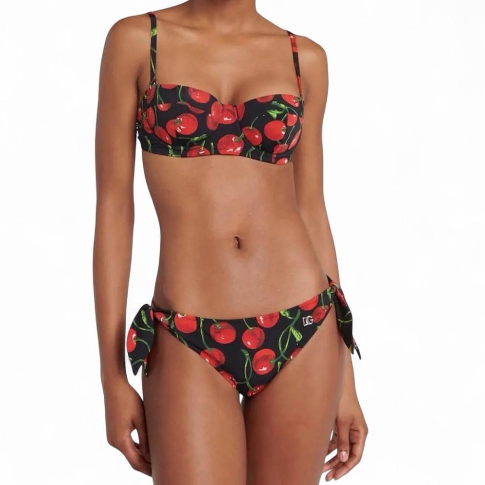 Dolce & Gabbana Cherry Print Bikini NWT